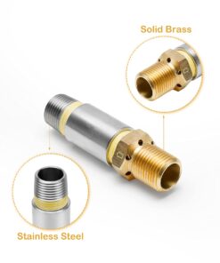 Stanbroil Liquid Propane Fire Pits 1/2" Air Mixer Valve - High Capacity 90K BTU Stainless Steel 1/2 Inch, 90K BTU 14 71FaiSHpOgL