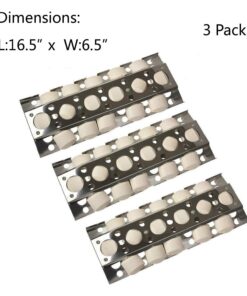 Alternative view of GasSaf Heat Plate Replacement for Select Turbo Gas Grill Models, 16.5 inch 3-Pcs Stainless Steel Heat Plate, Heat Tent, Burner Cover, Vaporizor Bar and Flavorizer Bar(16 1/2x 6 1/2inch)(3-Pcs) 3-Pack
