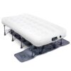 Ivation EZ-Bed (Twin) Air Mattress with Frame & Rolling Case, Self Inflatable, Blow Up Bed Auto Shut-Off, Comfortable Surface AirBed, Best for Guest, Travel, Vacation, Camping Twin 62 71Fc3Qpx4yL 2