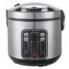 OCTAVO 10 Cup(uncooked) Rice Cooker with 31 Functions, 24-Hour Delay Timer, Digital Cool-Touch Rice Grain Cooker with Food Steam Tray, Silver 20 Cup Cooked 18 71FcxPie3LL