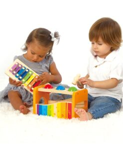 (Yellow) - Hape E0305 Early Melodies Pound and Tap Bench Yellow Mower 23 71FelhOJJFL