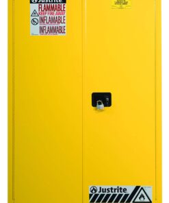 JUSTRITE 894500 Sure-Grip EX Standard Safety Cabinet, 43w x 18d x 65h, Yellow, 45 Gallon 6 71FfIM9bpUL