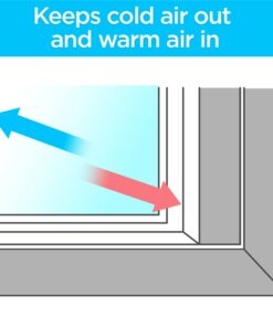 3M Indoor Window Insulation Kit, Insulator Kit for 5 - 3'x5' Windows 5-Windows 28 71FfIicjY4L