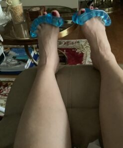 Original YogaToes - Small Sapphire Blue: Toe Stretcher & Toe Separator. Fight Bunions, Hammer Toes, Foot Pain & More! Small (Pack of 1) 43 71FfWJBFmUL 1