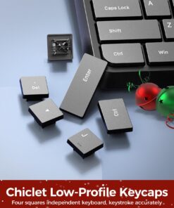 Wired Keyboard,Quiet Keyboard,Multimedia USB Computer Keyboard,Silent Keyboard with Low Profile Chiclet Keys,Large Number Pad,Spill-Resistant,Anti-Wear Letters,Full Size Keyboard for Laptop,Desktop 20 71FgIlrsdHL