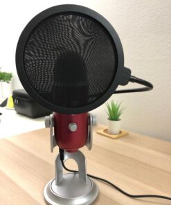 Neewer Professional Microphone Pop Filter Shield Compatible with Blue Yeti and Any Other Microphone, Dual Layered Wind Pop Screen With A Flexible 360 Degree Gooseneck Clip Stabilizing Arm Standard Packaging 38 71FgNEJJxUL