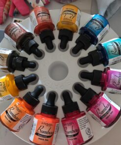 Dr. Ph. Martin's Bombay India Ink (Set 2) Ink Set, 1.0 oz, Set 2 Colors, 1 Set of 12 Bottles. 39 71FgWik7CBL