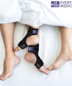 Everyday Medical Plantar Fasciitis Night Splint Brace for Plantar Fasciitis Pain Relief I Dorsal Foot Stretching Support for Achilles Tendonitis, Heel Pain, Plantar Fascia, Drop Foot -Men & Women 21 71FhVY0xyL