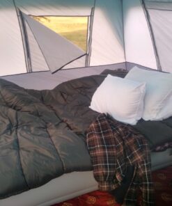 TETON Sports Mammoth Queen Size Sleeping Bag- Double Sleeping Bag – A Warm Bag The Whole Family can Enjoy – Great Sleeping Bag for Camping, Hunting and Base Camp. Compression Sack Included Grey (Cotton Flannel Liner) Mammoth 0F 43 71FhsgmcXIL