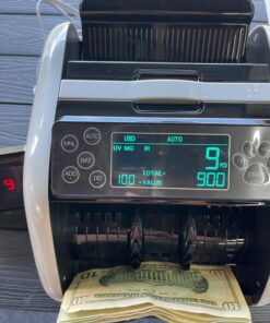 VEVOR Money Counter Machine, Bill Counter with UV/MG/IR/DD/DBL/HLF/CHN Counterfeit Detection, Counting/Value Count/Add/Batch Modes, USD/EUR Money Counting Machine with LCD Display for Small Business 31 71FiLUj2L