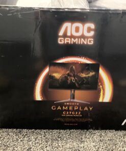 AOC C27G2Z 27" Curved Frameless Ultra-Fast Gaming Monitor, FHD 1080p, 0.5ms 240Hz, FreeSync, HDMI/DP/VGA, Height Adjustable, 3-Year Zero Dead Pixel Guarantee, Black, Xbox PS5 Switch 240Hz Low Latency 27" FHD Curved Screen 44 71FiTAUqcnL