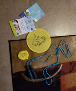 2 Pack Jump Rope for Kids - Easily Adjustable with Anti-Slip Handles, Plus 2 Activity Books PVC 21 71FiUurpdAL