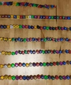 6goodeals 2 Complete Set of 126 Polyhedral Dice, Mstechcorp 18 Multiple Colors Set of 4 6 8 10 12 20 Sided, Include Metallic Gray Satin Bag 10 71FimUMCRjL