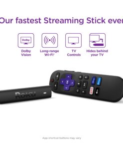 Alternative view of Roku Streaming Stick | Portable Device 4K/HDR/Dolby Vision. Voice Remote, Free & Live TV