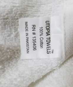 Utopia Towels 6 Pack Small Bath Towel Set, 100% Ring Spun Cotton (22 x 44 Inches) Lightweight and Highly Absorbent Quick Drying Towels, Premium Towels for Hotel, Spa and Bathroom (White) 22 x 44 Inches White 33 71FlYHR jPL