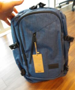 Mancro Laptop Backpack, 15.6 inch Business Backpack Water Resistant Laptops Backpack for Men Women Travel Backpack with USB Charging Port(Blue, 15.6 inch) Blue 69 71FlehlxPJL