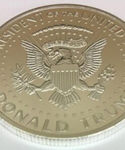 2017 President Donald Trump Inaugural Silver EAGLE Commemorative Novelty Coin 38mm. 45th President of the United States of America CERTIFICATE OF AUTHENTICITY 13 71FlvP5KSSL