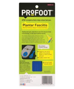 PROFOOT Orthotic Insoles for Plantar Fasciitis & Heel Pain, Women's 6-10, Gel Heel Shock Absorbing Insoles to Help Reduce Pain & Stress, Foot Care Arch Support Inserts for Shoes 2 Pair 13 71Fmj7kqVIL