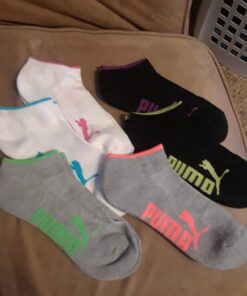 PUMA Women's 6 Pack Runner Socks White Multi 9-11 16 71Fmv7ylxJL