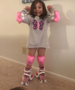 Fantasycart's kids Children Cycling Roller Skating Knee Elbow Wrist Protective Pads Pink 9 71Fn3 lVLgL