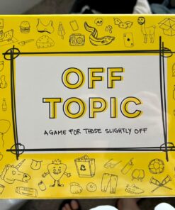 OFF TOPIC Party Game for Adults - Fun Adult Board Games for Groups of 2-8 Players - Hilarious Game Night Card Game for Friends, Family & More Yellow 55 71FnTiqaBWL