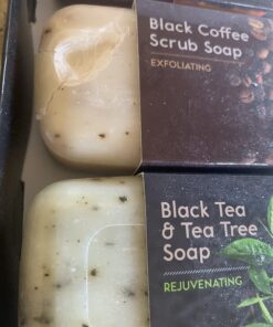 O Naturals 6 PCS Black Soap - Women & Men's Bar Soap, Father's Day Gifts, Men's Soap Bar, African Black Soap w/Moisturizing Shea Butter, Charcoal Soap, Organic & Natural Soap for Men & Women, 4oz Black Soap Collection 4 Ounce (Pack of 6) 40 71FoZwSE49L