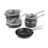 ZWILLING Motion Nonstick Hard-Anodized 10-Piece Cookware Set in Grey, Dutch Oven, Fry pan, Saucepan 37 71Fowz78PGL