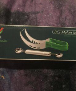 BCI Watermelon Slicer Corer Cutter Knife Tongs with Silicon Handle and Two Headed Melon Baller Set 43 71FpjEQ1gYL