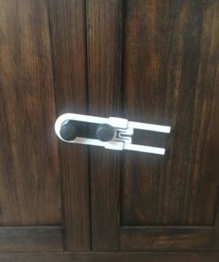 Child Safety Sliding Cabinet Locks (4 Pack) - Baby Proof Knobs, Handles, Doors - U Shape Sliding Safety Latch Lock - Jool Baby 31 71FqHN2nTL