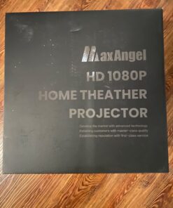 Projector wtih WiFi and Bluetooth 4K Supported - 680ANSI Outdoor Movie Native 1080P Projector with 300" Display & Zoom, MaxAngel Portable Home Theater Video Projector for Phone,TV Stick, PS5, Laptop black 43 71FqORIGRL