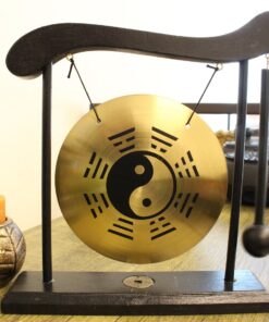 Alternative view of Zen Table Gong Taiji Symbol Feng Shui Meditation Desk Bell Home Decor Housewarming Congratulatory Blessing Gift