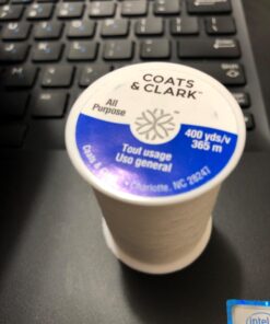 Coats & Clark All Purpose Thread 400 Yards White (One Spool of Yarn) (2 Pack) 11 71FqnP6K3L