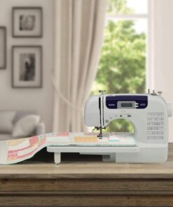 Brother Sewing and Quilting Machine, CS6000i, 60 Built-in Stitches, 2.0" LCD Display, Wide Table, 9 Included Sewing Feet, Beige/Blue 39 71FrUqR06YL