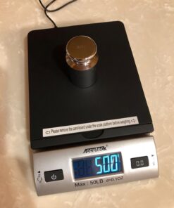 AMERICAN WEIGH SCALES Calibration Weight for AWS Digital Scale, Carbon Steel, 500G - (Chrome Finish) 500 Gram 9 71Frn wL3L