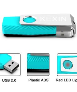 KEXIN 128GB Flash Drive 3 Pack 128GB USB Flash Drive Thumb Drive Zip Drive USB 2.0 Memory Stick USB Drive with Keychain(128G 3-Pack) 128GB X3 12 71Fs5Wr6iUL