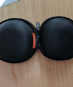 Earbuds Case 2 Pack - GLCON Small Electronic Zipper Case - Shockproof Hard EVA Storage Pouch Zipper Carrying Case for Airpods, Earphone, Ear Bud, Adapter, Cable, Charger, Headset - Black 29 71Fs7nf9DQL