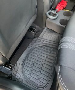 Motor Trend FlexTough Floor Mats for Cars, Black Deep Dish All-Weather Mats, Waterproof Trim-To Fit Automotive Floor Mats for Cars Trucks SUV, Universal Floor Liner Car Accessories Full Set 41 71FsDMjxttL