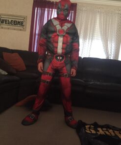 Rubie's Men's Deadpool Deluxe Muscle Chest Costume and Mask Extra-Small As Shown 17 71FsufHcJDL