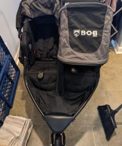 BOB Gear Revolution Flex 3.0 Duallie Double Jogging Stroller, Graphite Black 57 71Fszdix23L