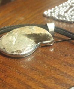 JOYA GIFT Charm Handmade Natural Conch Fossil Ammonite By Silver Wrapped Pendant Necklace (1 PCE). 55 71FteRsvYzL