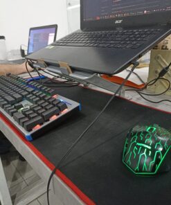 LORYERGO Adjustable Laptop Stand, Portable Riser for 17.3inch Laptops, Adjustment for Desk, Holds Up to 17.6lbs Notebook - Sliver 39 71Ftkbbz4PL