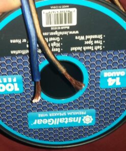 InstallGear 14 Gauge Speaker Wire 100 ft Cable, 14 AWG Speaker Wire Cable, True Spec Soft Touch Cables | Great use for Car Audio Speaker Wire, Stereos, Home Theater Speakers, Surround Sound 100 Feet 42 71Fu16gs7WL