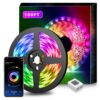 Nexillumi 100Ft LED Strip Lights Music Sync Color Changing RGB LED Strip Remote, Sensitive Built-in Mic, App Controlled LED Lights Rope Lights, 5050 RGB LED Light Strip(APP+Remote+Mic) 100 ft 34 71Fuy7mEEXL