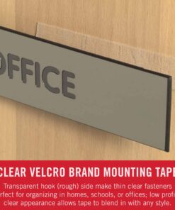VELCRO Brand Thin Clear Tape | 15 Ft x ¾” | Cut Strips to Length | Home Office or Crafts Fastening Solution | Large Roll, 91325 14 71Fv3c04OaL