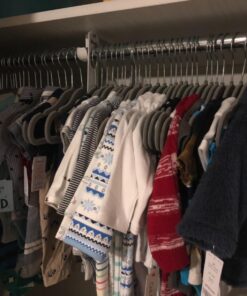 Amazon Basics Kids Velvet, Non-Slip 11.6" Clothes Hangers, Pack of 30, Gray Baby Size 11.6" 30-Pack 37 71Fv5S5ND3L