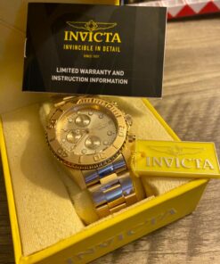 Invicta Pro Diver Men's Wrist Watch Stainless Steel Japanese Quartz 22 mm Gold Ion-Plating 28 71FvGYka7cL
