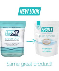 Alternative view of Epsoak Epsom Salt 19 lb Resealable Bulk Bag, Magnesium Sulfate USP. Unscented, Made in The USA, Cruelty-Free Certified 19 Pound (Pack of 1)