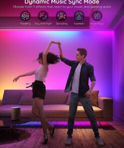 Govee 100ft RGBIC LED Strip Lights, Smart LED Lights Work with Alexa and Google Assistant, WiFi App Control Segmented DIY Multiple Colors, Color Changing Lights Music Sync, LED Lights for Christmas 26 71Fw4XYRvPL