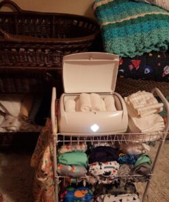 Prince Lionheart Warmies Wipes Warmer Designed for Reusable Cloth Wipes | Soft Glow Nighlight | Includes 1 everFRESH Pillow and 4 Warmies Cloth Wipes Bamboo,Fresh 1 x Warmies Wipes Warmer 49 71FwHfHWx8L