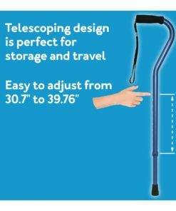 Carex Offset Designer Cane, Gray Grey Regular 14 71FweGaYMLL